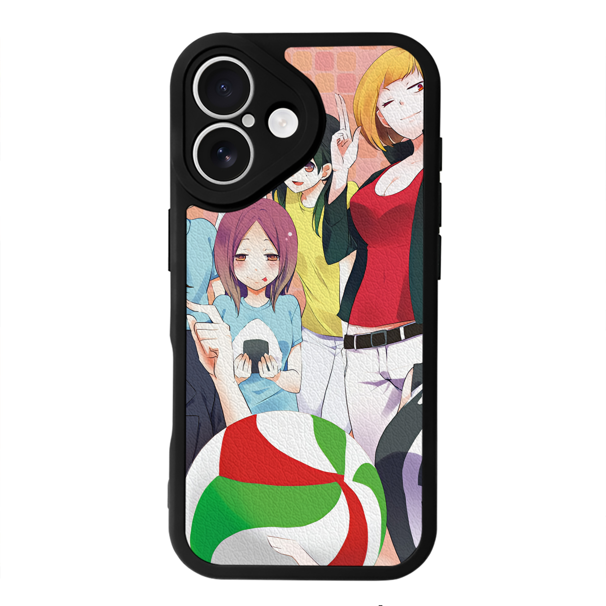 （画像用） ハイキュー!! Haikyu!! 【iPhone 16シリーズ対応】シリコンスマホケース（レザー調） 材質：シリコン
